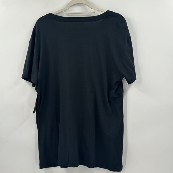 NWT Wranglers women’s Long Live Cowboys boyfriend T shirt in jet black - Picture 6 of 7